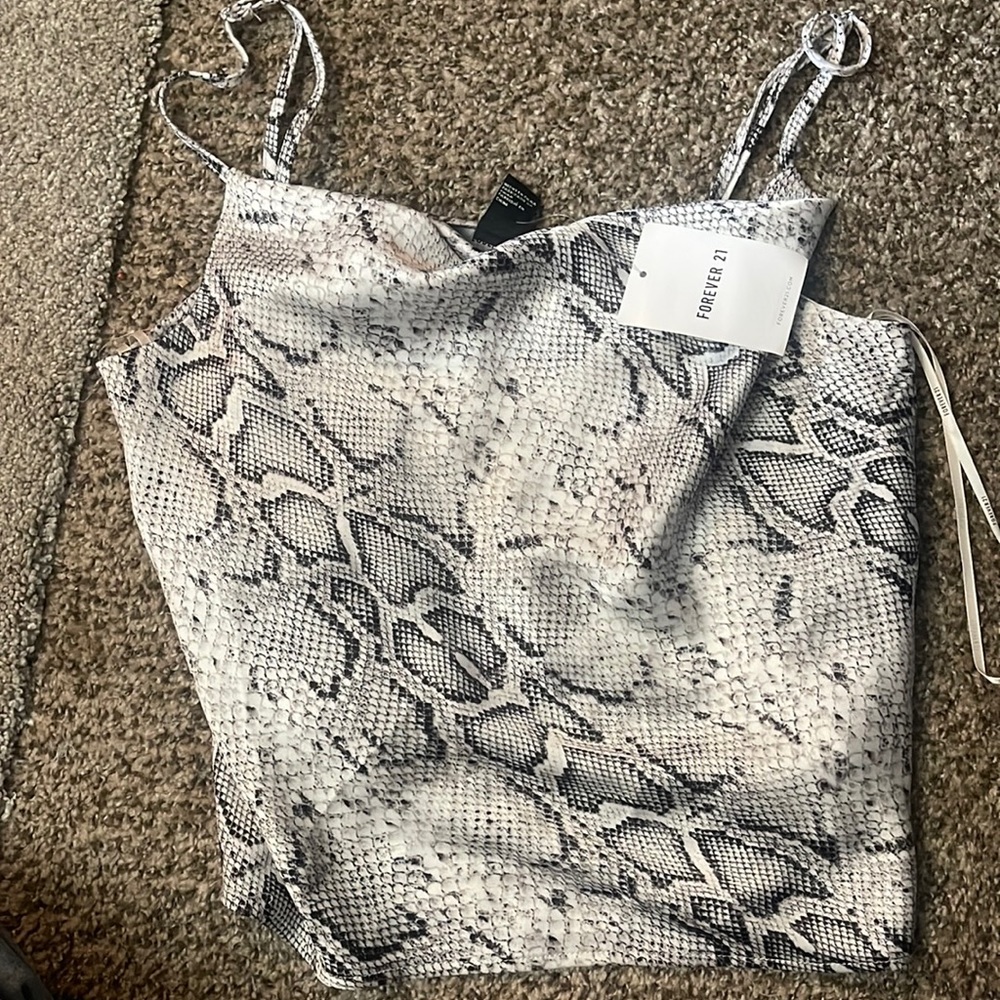 Never been worn snake skin tank top